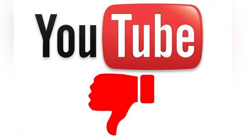Изрображение 'YouTube скроет от пользователей число дизлайков'