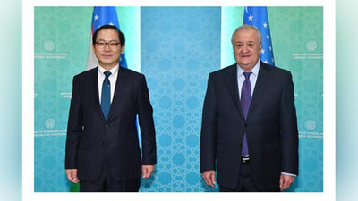 Изрображение 'Абдулазиз Камилов встретился с главой Комитета при Президенте Республики Корея'