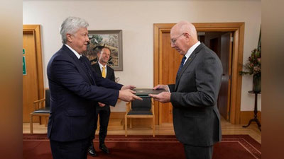 Изрображение 'Посол Узбекистана вручил верительные грамоты генерал-губернатору Австралии'