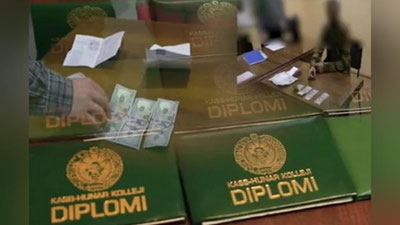 Изрображение 'В Джизаке разоблачена преступная группа, торговавшая поддельными дипломами'