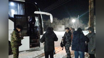 Изрображение 'Из автобусов в Казахстане эвакуировали 69 узбекистанцев'