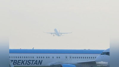 Изрображение 'Президент Узбекистана отбыл в Навои'