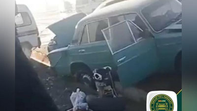 Изрображение 'В Кибрае столкнулись сразу пять автомобилей (видео)'