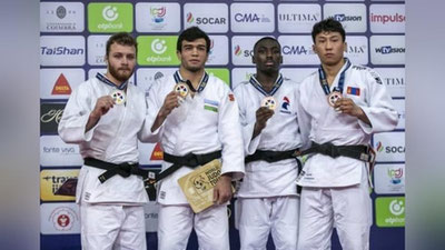 Изрображение 'Сборная Узбекистана по дзюдо стартовала в сезоне с золотой медали'