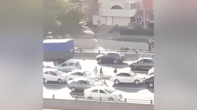 Изрображение 'В Ташкенте произошло ДТП с участием 18 автомобилей'