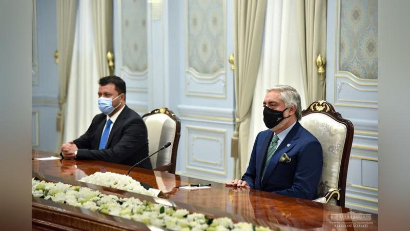 Изрображение 'Президент принял Председателя Высшего совета национального примирения Афганистана'