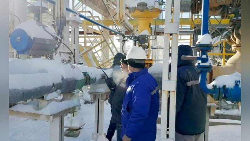 Изрображение '«Узбекнефтегаз»: Наблюдаются аварийные остановки на компрессорных станциях из-за аномальных холодов'