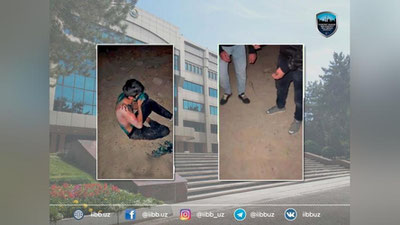 Изрображение 'Трое молодых людей похитили в Ташкенте парня, избили и облили зеленкой'