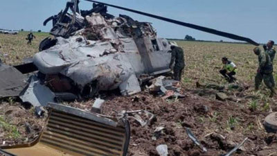 'Мексикада вертолётнинг қулаши оқибатида 14 киши ҳалок бўлди'ning rasmi