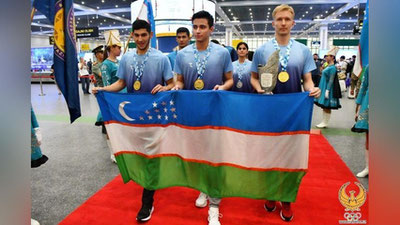 Изрображение 'Таэквондистов, покоривших азиатский даян, торжественно встретили в Ташкенте (фото)'