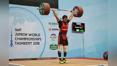 Изрображение 'Акбар Джураев завоевал три золота ЧМ по тяжелой атлетике'