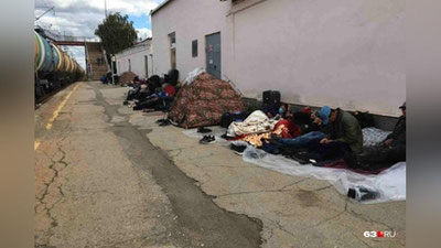 Изрображение 'Сотни мигрантов не могут уехать в Узбекистан из Самарской области (видео)'