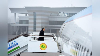 Изрображение 'Президент вылетел в Хорезмскую область'