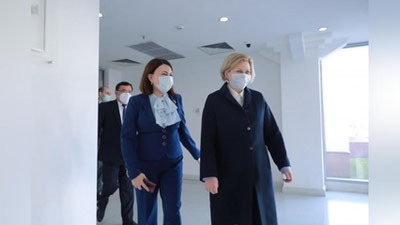 Изрображение 'Глава Роспотребнадзора Анна Попова побывала в Узбекистане (видео)'