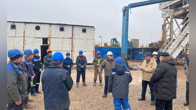 '“O`zbekneftgaz”: Boshqaruv raisi boshchiligidagi "Ishchi guruh" Qashqadaryo viloyatida joylashgan konlardan tabiiy gaz qazib chiqarish holatini o`rganmoqda'ning rasmi