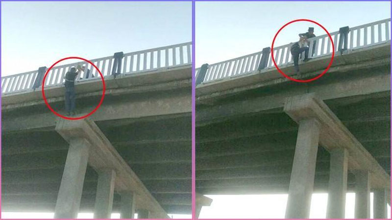 Изрображение 'В Кунграде инспектор профилактики спас парня, пытавшегося спрыгнуть с моста'