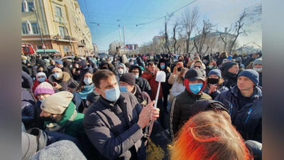'Butun Rossiya bo`ylab norozilik namoyishlari boshlandi. Hammasi Navalniy uchun (foto)'ning rasmi