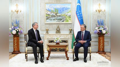 Изрображение 'Президент принял Дэниела Розенблюма, завершившего миссию посла США в Узбекистане'