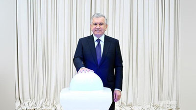 Изрображение 'Президент Узбекистана завершил поездку по Кашкадарье'