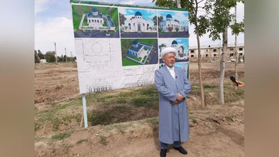 Изрображение 'Заложен первый камень реконструируемых мечетей в Сардобе (фото)'