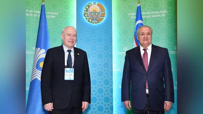 Изрображение 'Глава МИД Узбекистана провел встречу с председателем Исполкома СНГ'