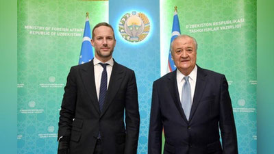 Изрображение 'Глава МИД Узбекистана принял делегацию США'