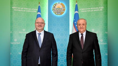 Изрображение 'Нового посла Иордании принял глава МИД Узбекистана'