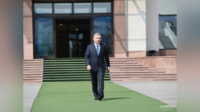 Изрображение 'Президент отбыл в Ферганскую область'