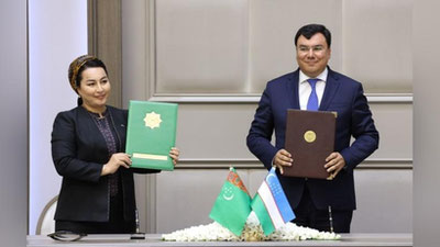 'Ўзбекистон-Туркманистон: туризм соҳасида ҳамкорлик тўғрисидаги битим имзоланди'ning rasmi