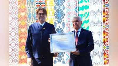 'Marg`ilon shahriga "Jahon ipak va ikat hunarmandlari shahri" maqomi berildi'ning rasmi