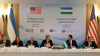 Изрображение 'Первая сертифицированная торговая миссия США прибыла в Узбекистан'