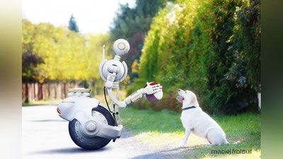 Изрображение 'В Японии разработали робота для выгула собак'