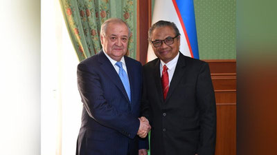 Изрображение 'ГЛАВА МИД ПРИНЯЛ КОПИИ ВЕРИТЕЛЬНЫХ ГРАМОТ ОТ НОВОГО ПОСЛА ИНДОНЕЗИИ'