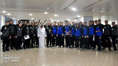 Изрображение 'НАЦИОНАЛЬНАЯ СБОРНАЯ УЗБЕКИСТАНА ПРИБЫЛА НА КУБОК АЗИИ (ФОТО)'