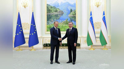 Изрображение 'Глава государства принял Президента Европейского совета'