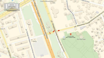 Изрображение 'УЛИЦЫ МОВАРАУННАХР И КОДЫРИЙ СОЕДИНЯТ, ДЕРЕВЬЯ ПЕРЕСАДЯТ'