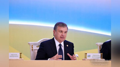 Изрображение 'ШАВКАТ МИРЗИЁЕВ ВЫДВИНУЛ РЯД ИНИЦИАТИВ ПО СПАСЕНИЮ АРАЛА'