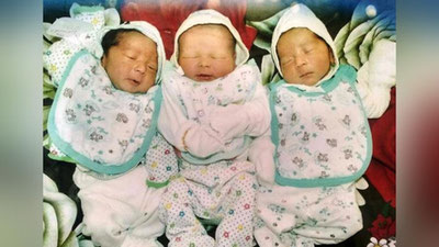 Изрображение 'В Джизакской области появились на свет тройняшки Шавкат, Мирзиё и Миромон'