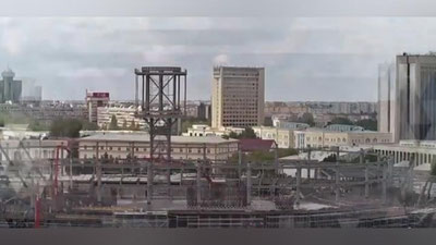 Изрображение 'ВИДЕО: ЛЕДОВЫЙ КОМПЛЕКС В ТАШКЕНТЕ ПРИОБРЕТАЕТ ЧЕТКИЕ ОЧЕРТАНИЯ'