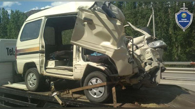 Изрображение 'Жертвами ДТП на трассе "Ташкент- Ош" стали водитель и пассажир "Дамаса" (фото)'