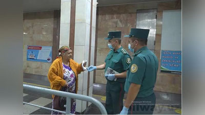 Изрображение 'В метро Ташкента проводят рейды по выявлению "безмасочников"'