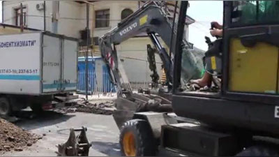 Изрображение 'Улицу Салом в Ташкенте закрыли на месяц (видео)'