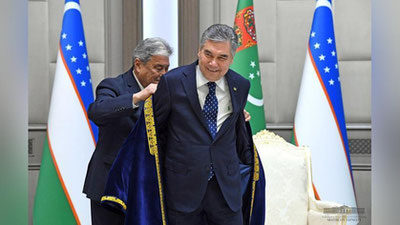 Изрображение 'Гурбангулы Бердымухамедов стал Почетным академиком Академии наук Узбекистана'