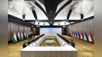 Изрображение 'Президент Узбекистана встретился с главами крупных компаний Египта'