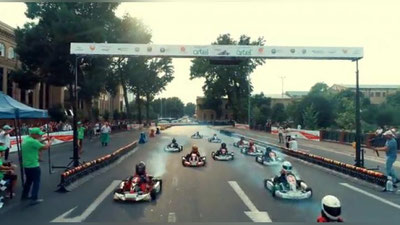 Изрображение 'Видео: Как проходил Гран-при молодежного чемпионата по картингу в Ташкенте'