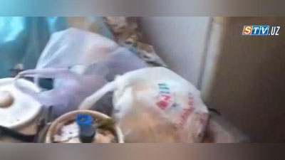 Изрображение 'Жительница Самарканда превратила свою квартиру в мусорную свалку (видео)'