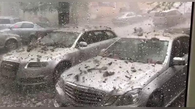 Изрображение 'Аномальный град выпал в Румынии (видео)'