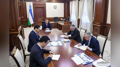 Изрображение 'Новые проекты с Азербайджаном и РФ обсудили на совещании у Президента'