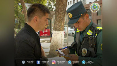 Изрображение 'Первые сотрудники ДПС и ППС Ташкента вышли на службу с бодикамерами'