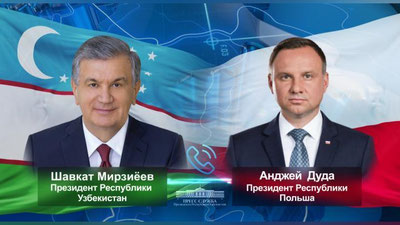 Изрображение 'Президент Польши поблагодарил лидера Узбекистана за содействие в эвакуации граждан'